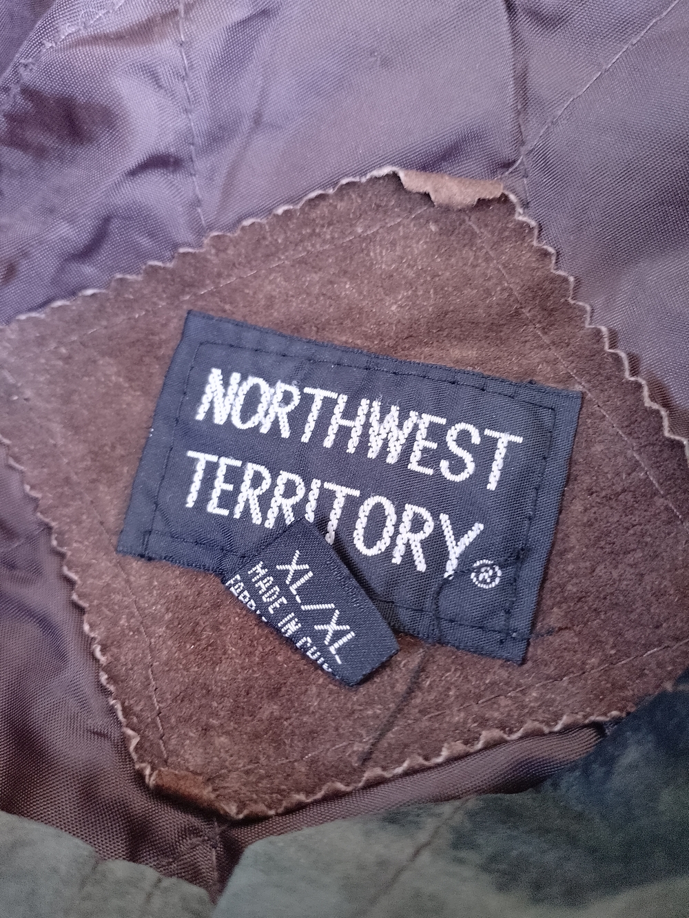 Vintage NORTHWEST TERRITORY Brown Suede Bomber Jacket - Picture 2 of 14